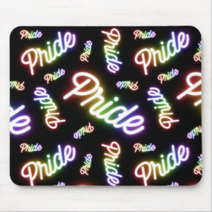 Lots of Pride Neon Signs Mouse Pad