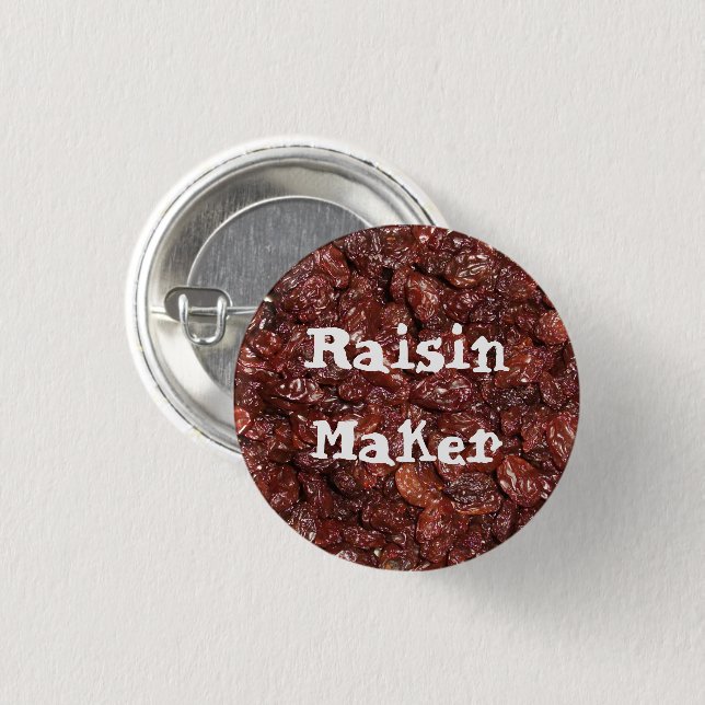 Lots of Raisins 3 Cm Round Badge (Front & Back)