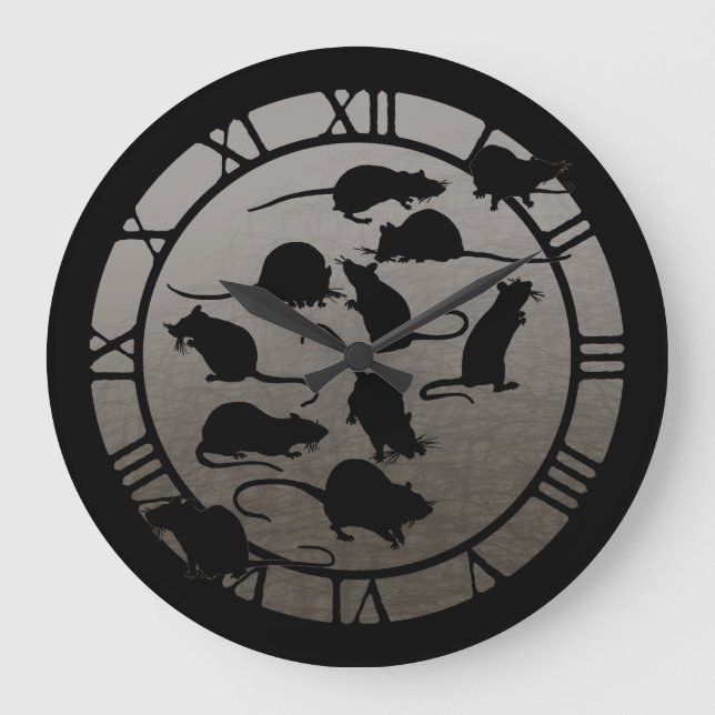 Lots Of Rats Large Clock (Front)