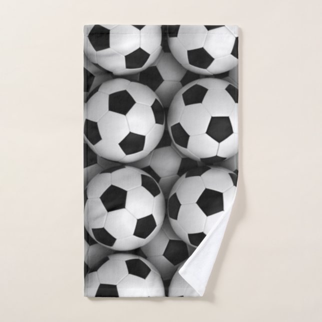 lots of soccer balls hand towel (Hand Towel)