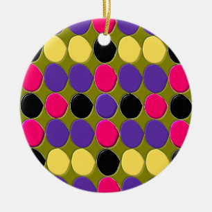 Lots of Spots Pendant Ceramic Tree Decoration