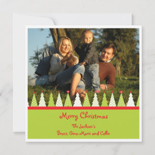 Lots Of Trees Square Holiday Card