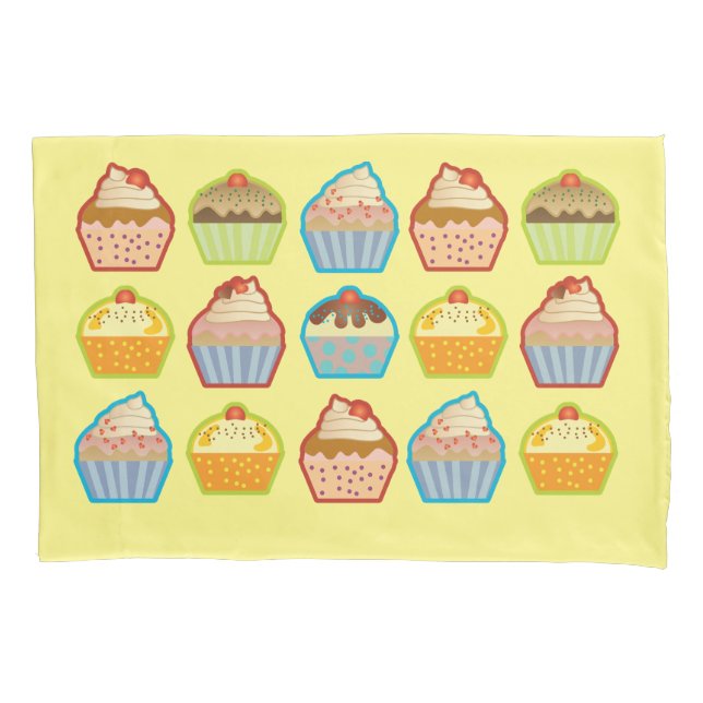 Lotsa Cute Cupcakes Children Blanket Pillowcase (Front)
