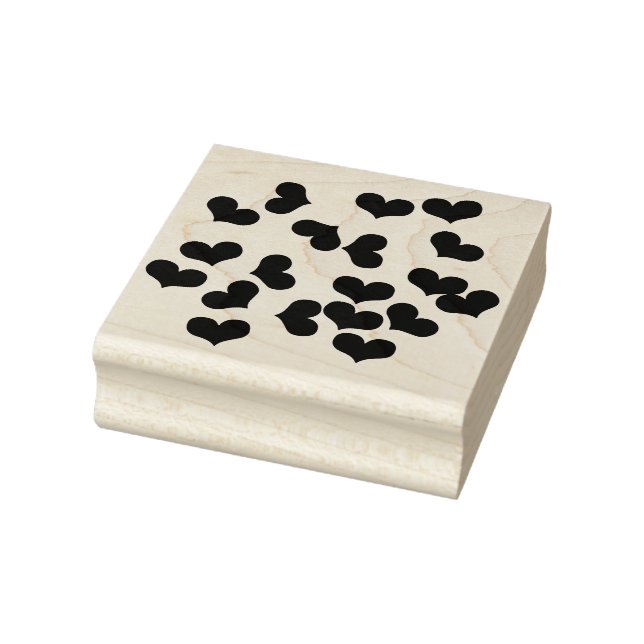 Lotsa Lotsa Hearts Rubber Art Stamp (Stamp)