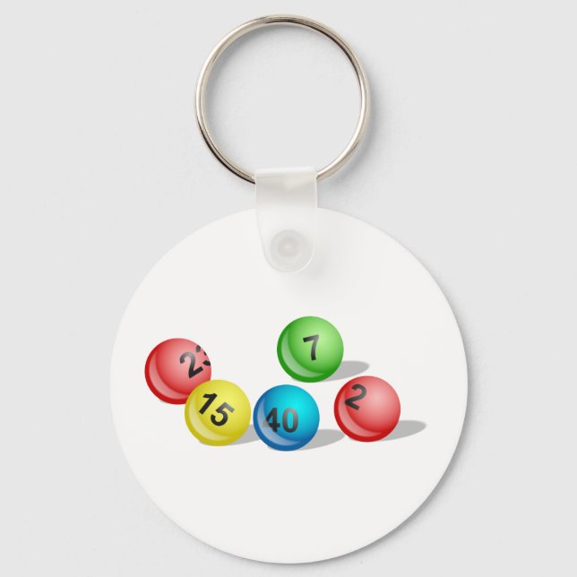 Lottery Balls Key Ring (Front)