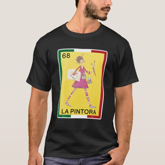 Lottery Gifts For Women Mexican Lottery Bingo La P T-Shirt (Front)