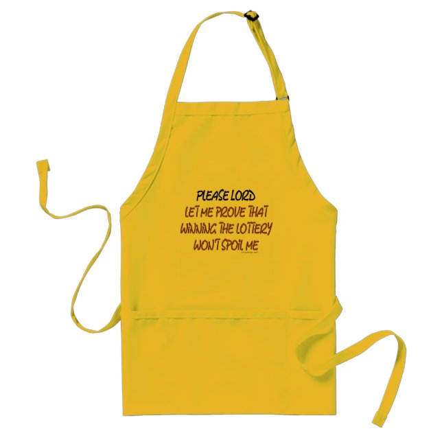 Lottery Humour Standard Apron (Front)