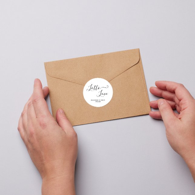 Lotto Love Lottery Scratcher Wedding Favour Classic Round Sticker (Creator Uploaded)