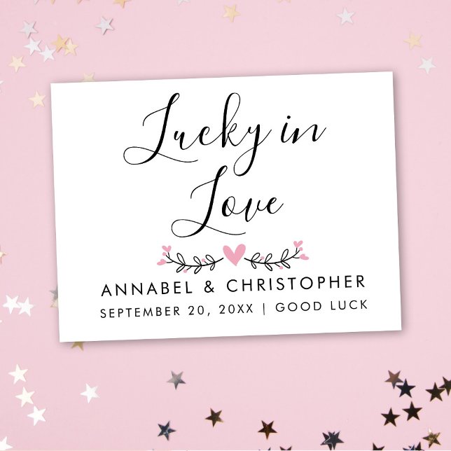 Lotto Love Lottery Ticket Minimalist Wedding favou Envelope (Creator Uploaded)