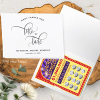 Lotto of Luck, Lottery Ticket Favour Card Holder