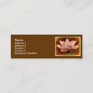 Lotus1 Skinny 3"x1" Business Card