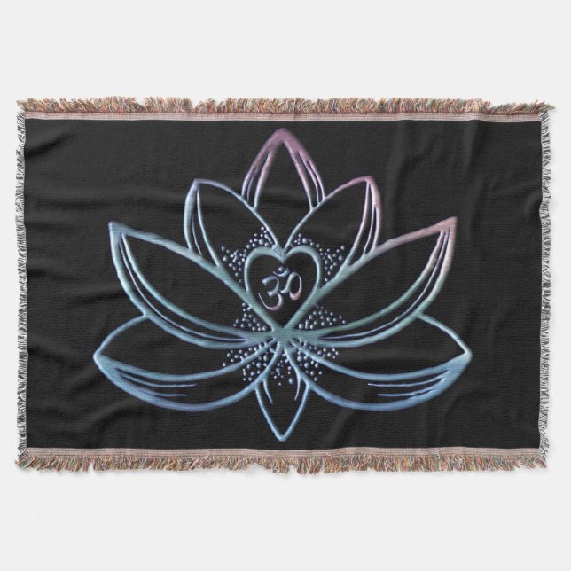Lotus 1  throw blanket (Front)