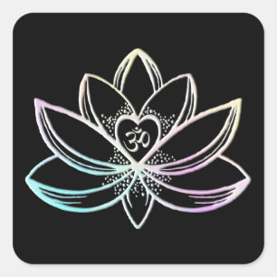 Lotus 2 square sticker