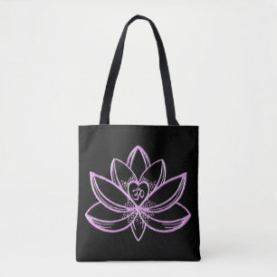 Lotus 5 tote bag