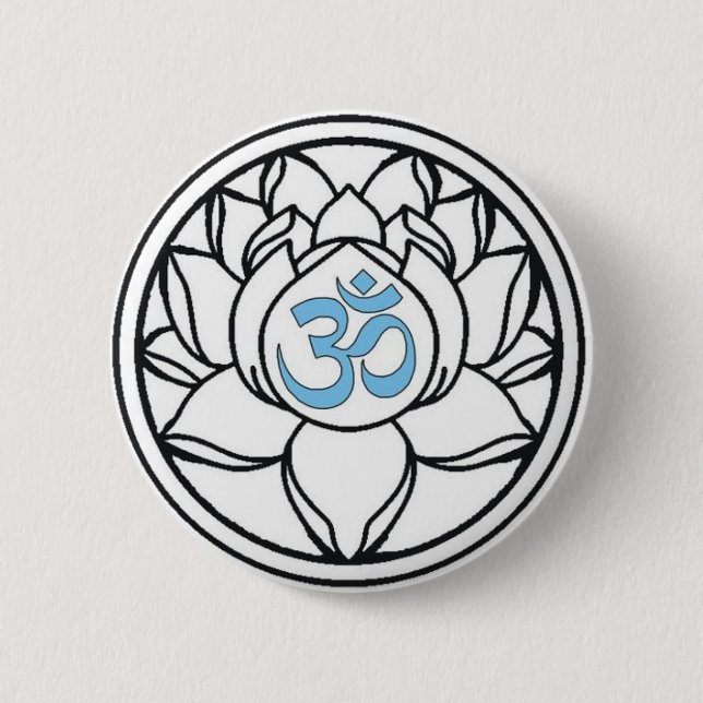 Lotus 6 Cm Round Badge (Front)