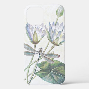 Lotus and dragonfly iPhone 12 case