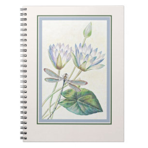 Lotus and dragonfly notebook