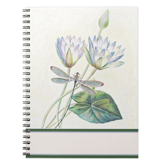 Lotus and dragonfly notebook (Front)