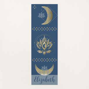 Lotus and Moon Yoga Mat