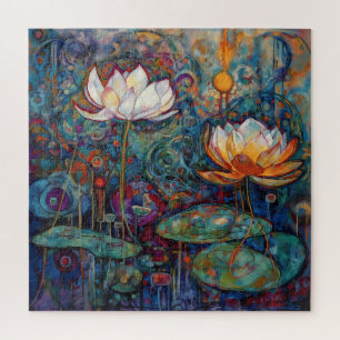 Lotus and Water Lillies Puzzle