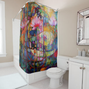 Lotus and Water Lillies Shower Curtain
