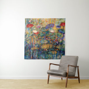 Lotus and Water Lillies Tapestry