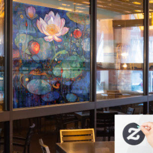 Lotus and Water Lillies Window Cling