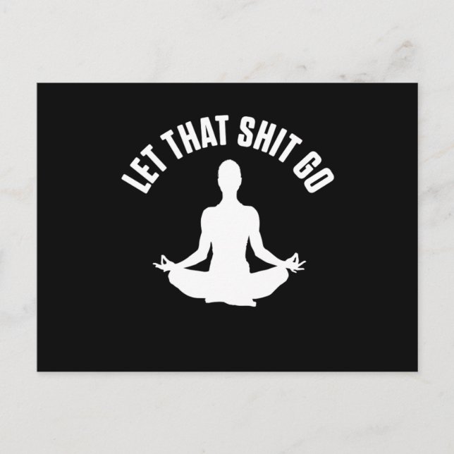 Lotus Asana Yoga Meditation Nirvana Zen Buddhism G Postcard (Front)