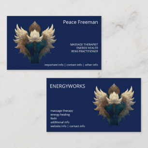 LOTUS ASCENDANT l WINGED LOTUS Business Card