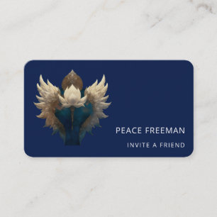 LOTUS ASCENDANT l WINGED LOTUS Business Card