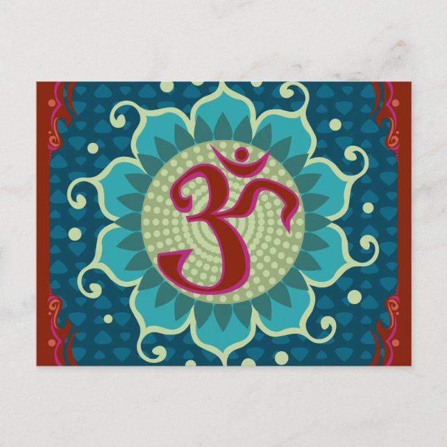 Lotus Aum - OM - Postcard (Front)