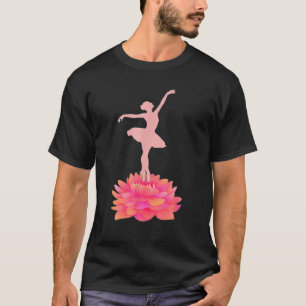 Lotus Ballet Dance Gift Idea Ballerina Girl Dancer T-Shirt