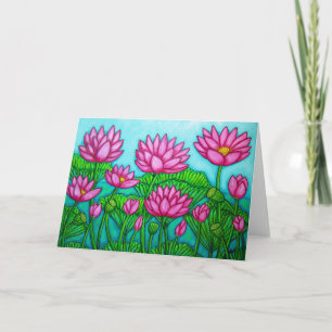 Lotus Bliss Garden Greeting Card