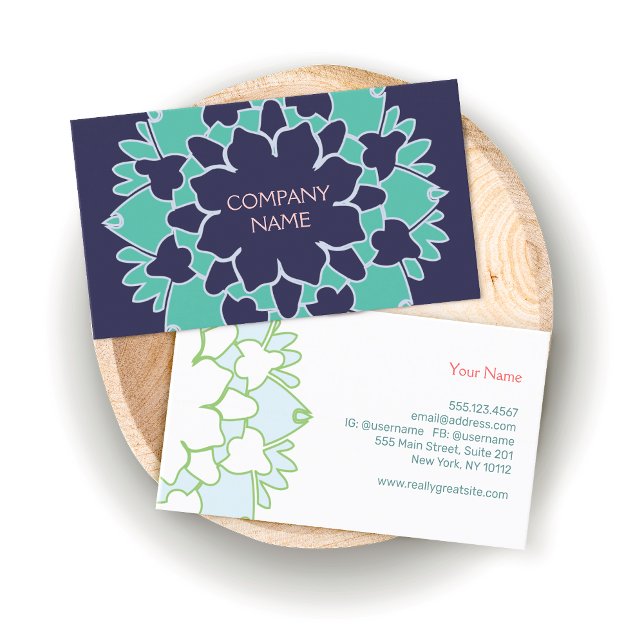 Lotus Blossom Business Card (Creator Uploaded)