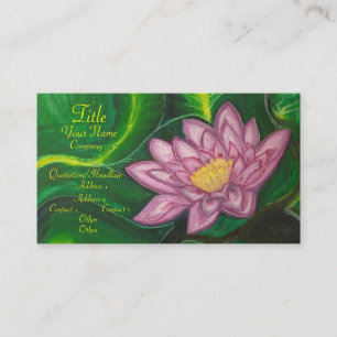 Lotus Blossom (Lily Pad) Business Card