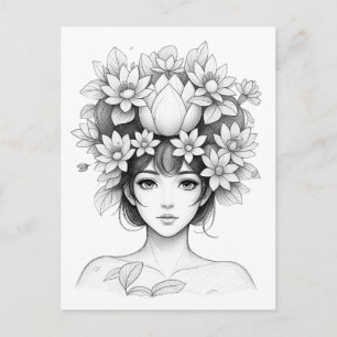 Lotus Blossom Maiden Postcard