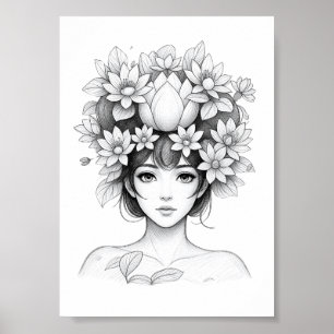 Lotus Blossom Maiden Poster