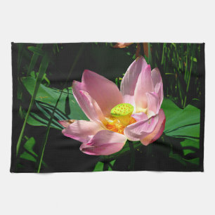 Lotus Blossom Tea Towel