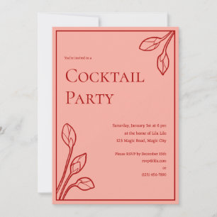 Lotus Buds Personalized Party Invitation