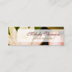 Lotus , Business Card, Size: Mini, 7.6 cm x 2.5 cm Mini Business Card