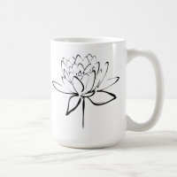 Lotus Calligraphy (Black)