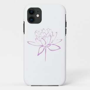 Lotus Calligraphy (Lavender) iPhone 11 Case