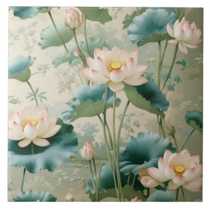 Lotus ceramic tile