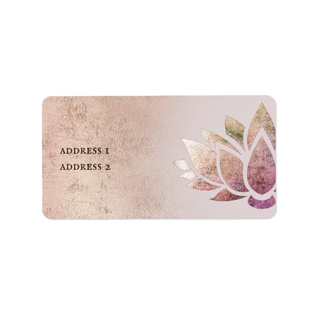 lotus design label (Front)