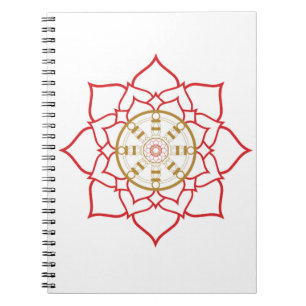 Lotus Dharma Wheel Notebook