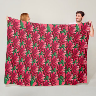 Lotus emote fleece blanket