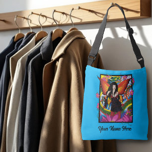 Lotus Fairy Chinese Water Dragon Crossbody Bag