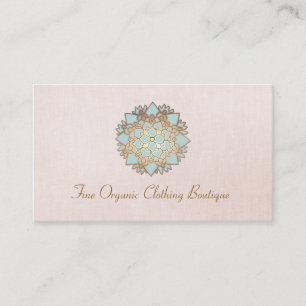 Lotus Fashion Boutique Pink Linen Business Card