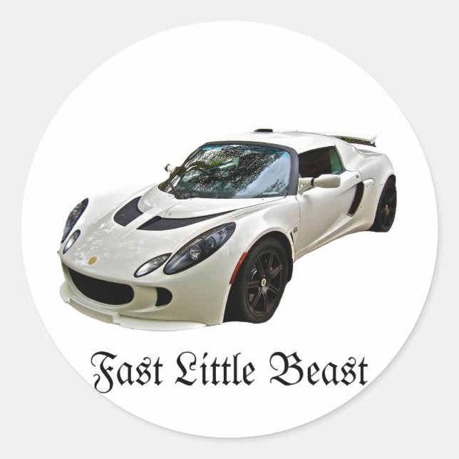 Lotus Fast Little Beast Classic Round Sticker (Front)