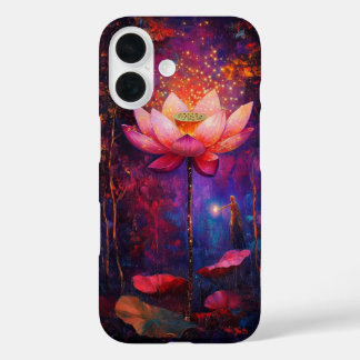 Lotus flower and angelic iPhone 16 case